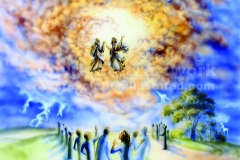 The Two Witnesses Being Taken Up Into Heaven