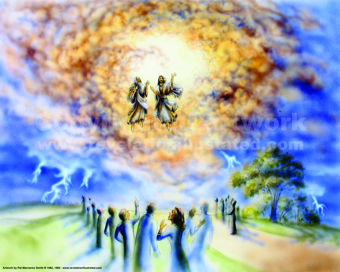 The Two Witnesses Taken To Heaven In A Cloud Clipart Etc | Images and ...